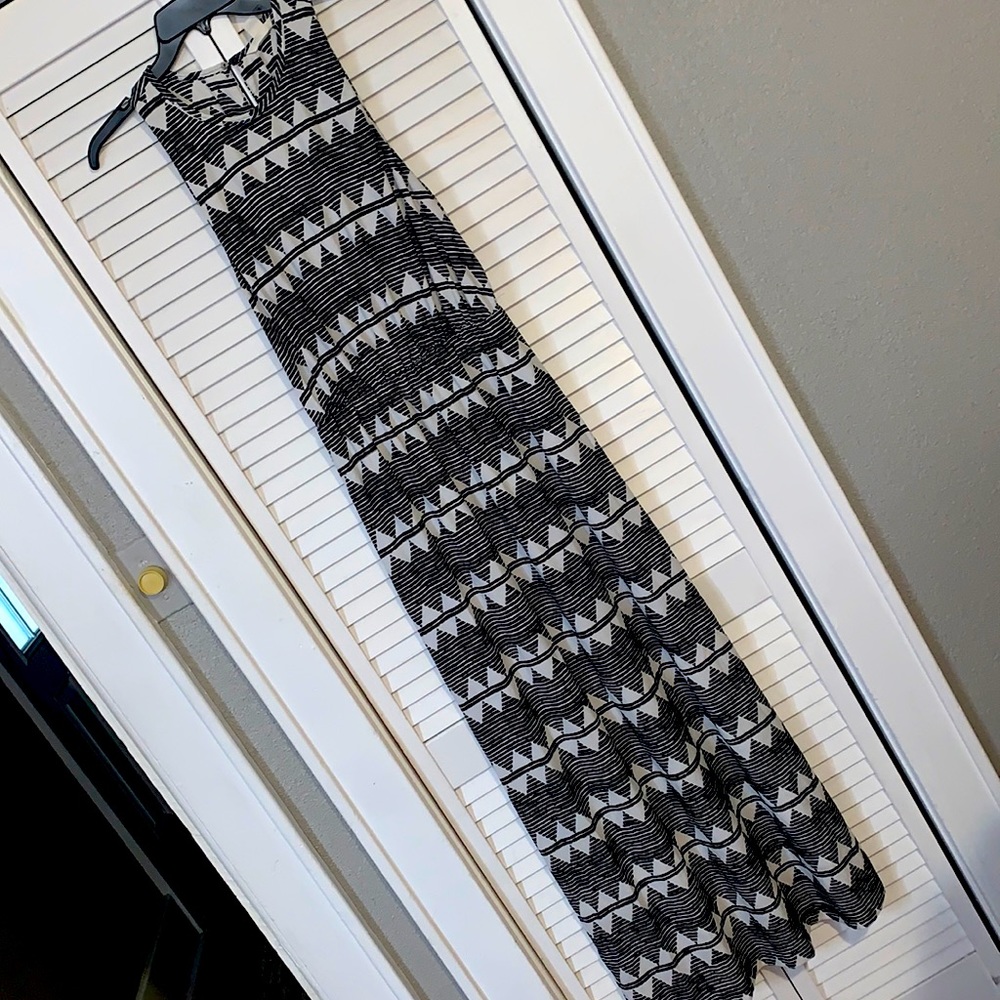 Patterned Halter Dress